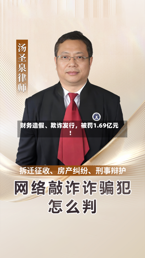 财务造假、欺诈发行，被罚1.69亿元！-第2张图片