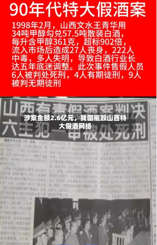 涉案金额2.6亿元，我国摧毁山西特大假酒网络-第3张图片