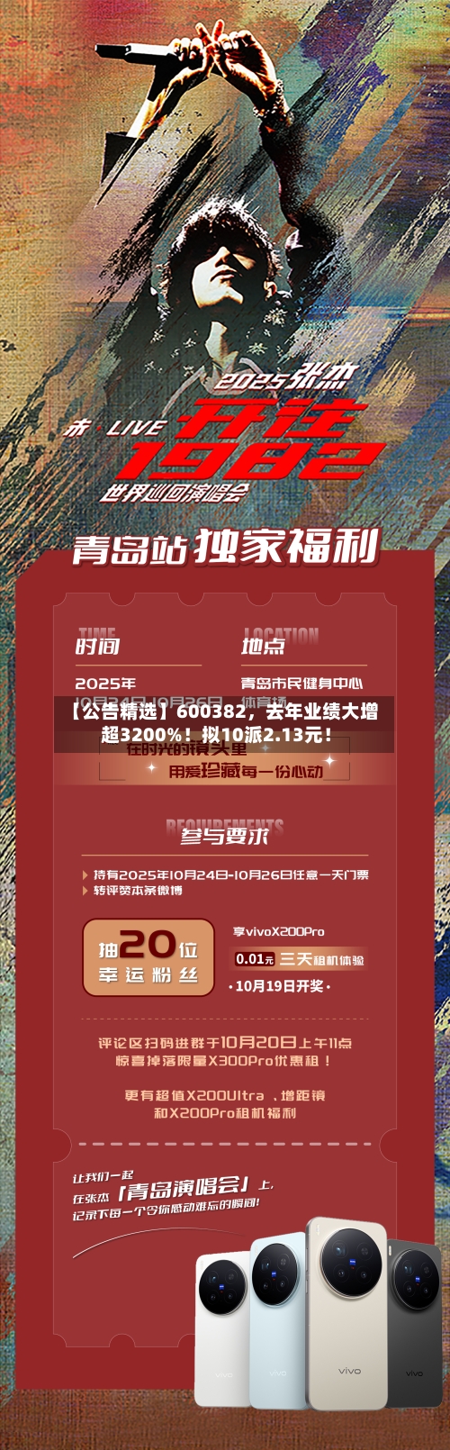 【公告精选】600382	，去年业绩大增超3200%！拟10派2.13元！-第2张图片