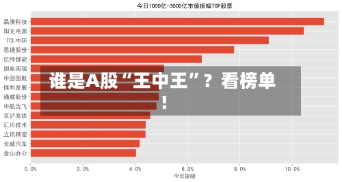 谁是A股“王中王	”？看榜单！-第3张图片