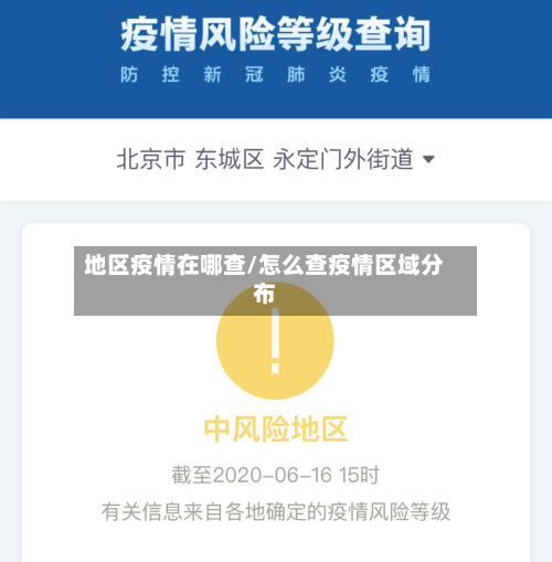 地区疫情在哪查/怎么查疫情区域分布-第2张图片