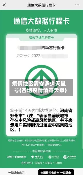 疫情地区清零多少天星号(各地疫情清零天数)