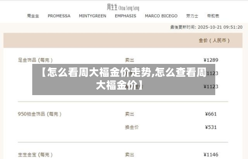【怎么看周大福金价走势,怎么查看周大福金价】-第2张图片
